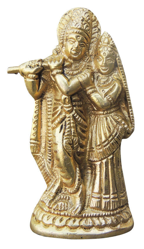 Brass Radha Krishna God Idol Statue 0.26kg